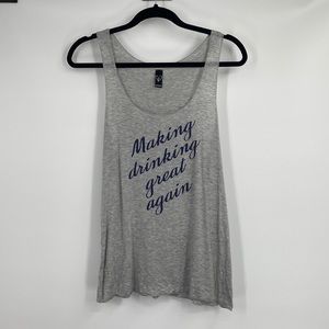 Windsor Grey Making Drinking Great Again Tank Top